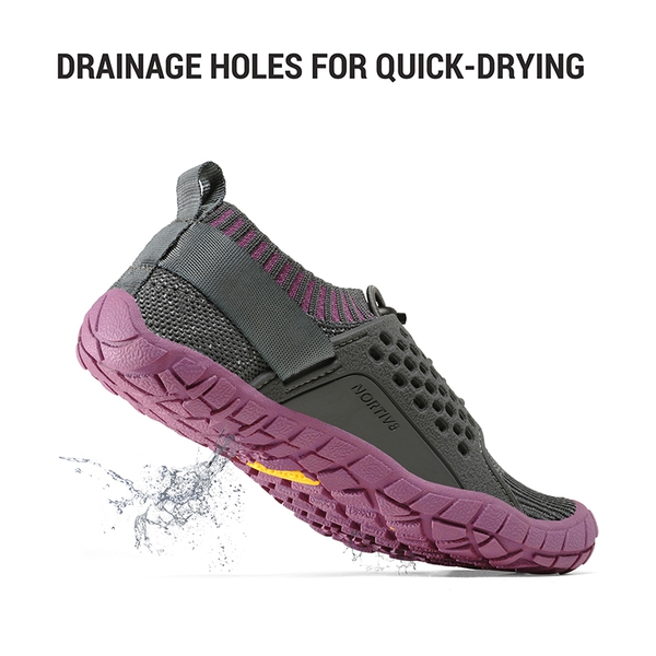 Kids Quick-Dry Water Shoes - GREY PURPLE - 4
